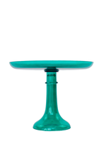 Load image into Gallery viewer, Estelle Colored Glass Cake Stand - Emerald Green
