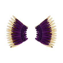 Load image into Gallery viewer, Mignonne Gavigan Mini Madeline Earrings - Purple Gold
