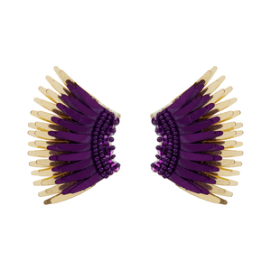 Mignonne Gavigan Mini Madeline Earrings - Purple Gold