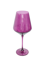 Load image into Gallery viewer, Estelle Colored Glass Wine Stemware - Amethyst
