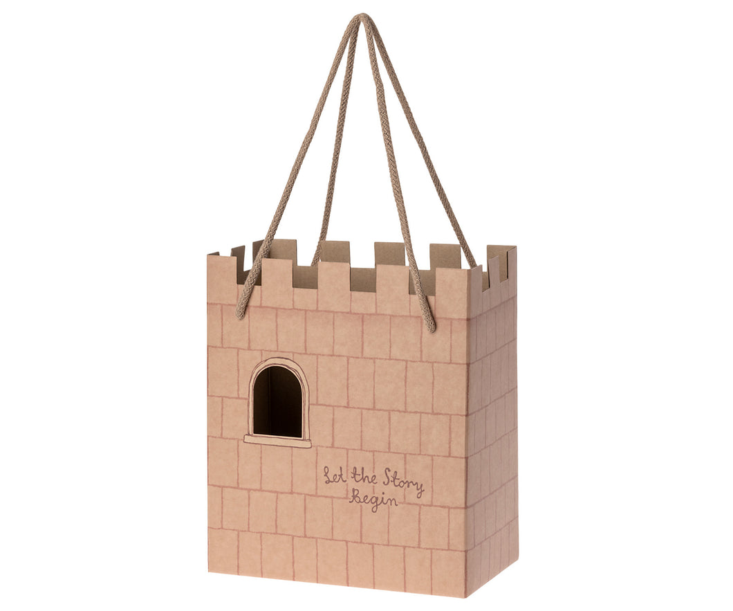 Maileg Castle Cardboard Bag - Rose