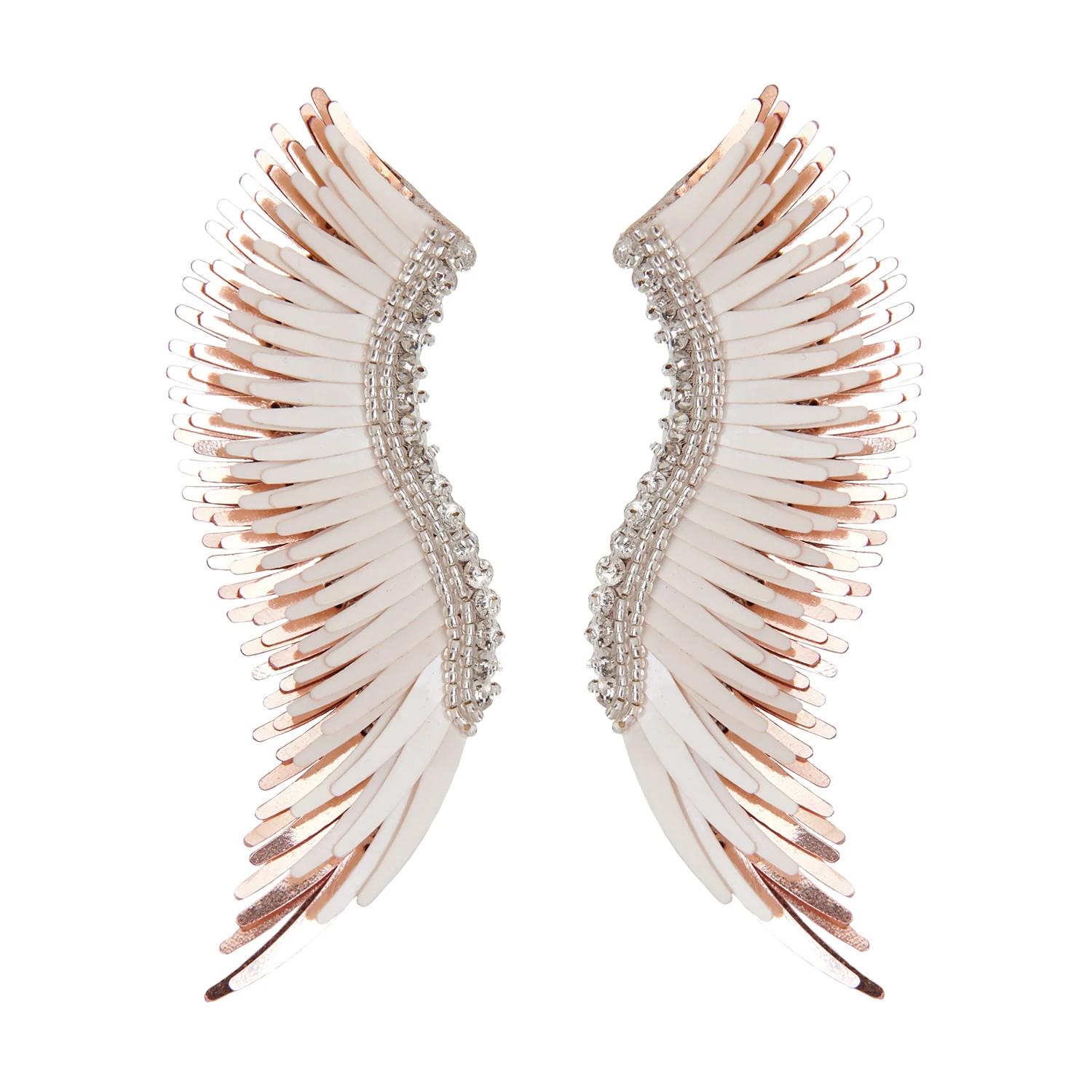 Mignonne Gavigan Madeline Earrings - Ivory + Rose Gold