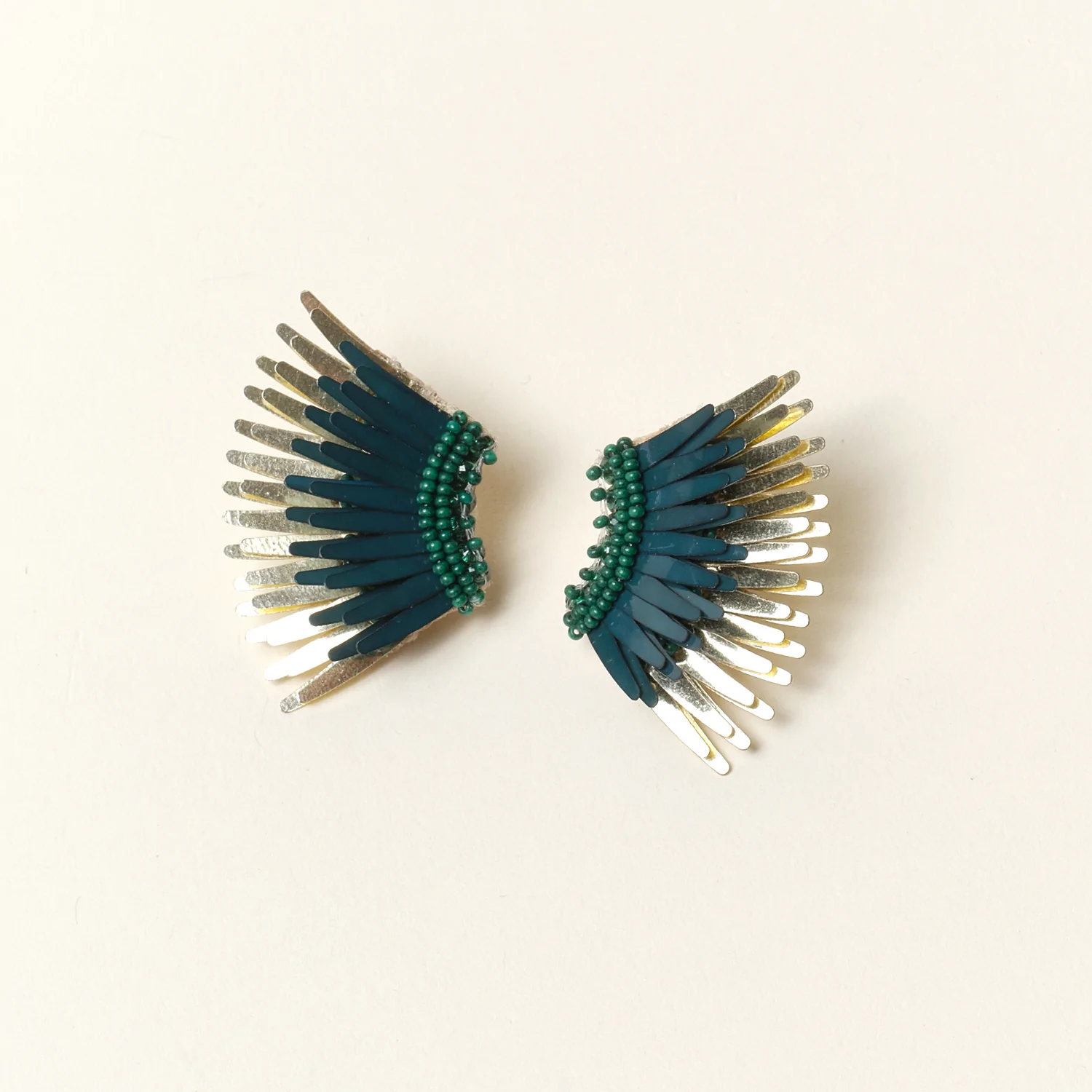 Mignonne Gavigan Mini Madeline Earrings - Emerald Gold – North No. 4