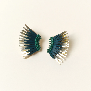 Mignonne Gavigan Mini Madeline Earrings - Emerald Gold