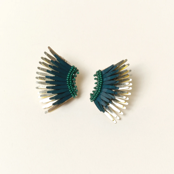 Mignonne Gavigan Mini Madeline Earrings Emerald Gold North No. 4