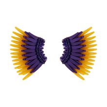 Load image into Gallery viewer, Mignonne Gavigan Mini Madeline Earrings - Purple Yellow
