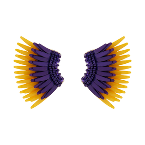 Mignonne Gavigan Mini Madeline Earrings - Purple Yellow