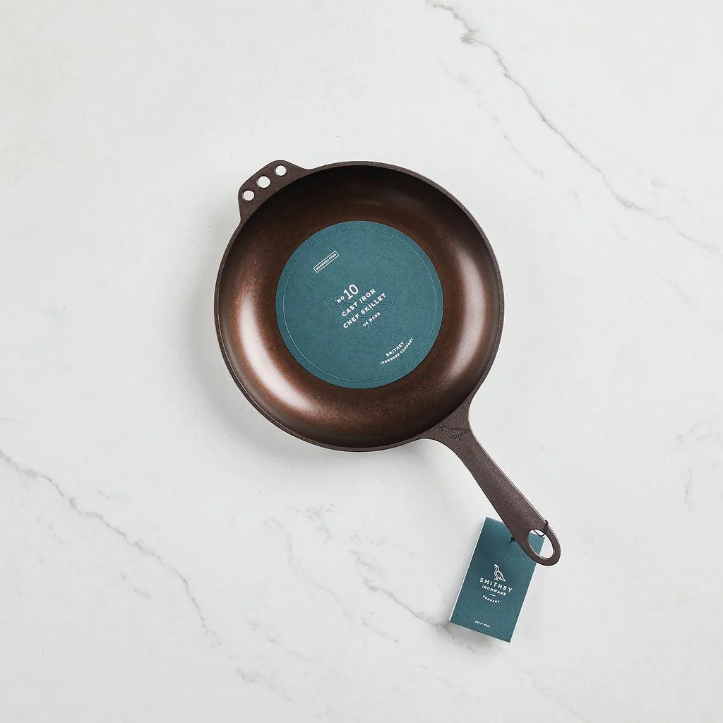 Smithey Ironware Company - No. 10 Cast Iron Chef Skillet