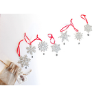 Handmade Pewter Snowflake Christmas Ornament - Style B