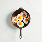Smithey Ironware Company - No. 11 Deep Cast Iron Skillet with Glass Lid