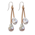 Knotty Earrings Multi on Tan
