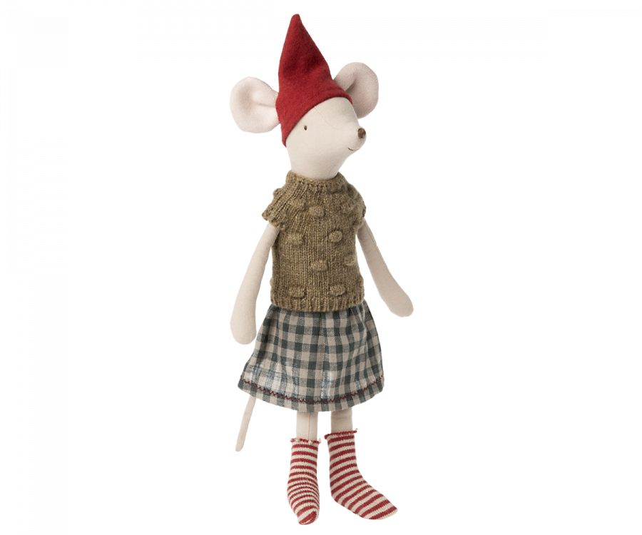 Maileg Christmas Mouse Girl - Medium