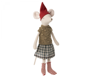 Maileg Christmas Mouse Girl - Medium