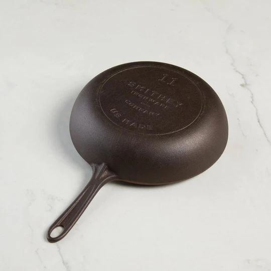 Smithey Ironware Company - No. 11 Deep Cast Iron Skillet with Glass Lid
