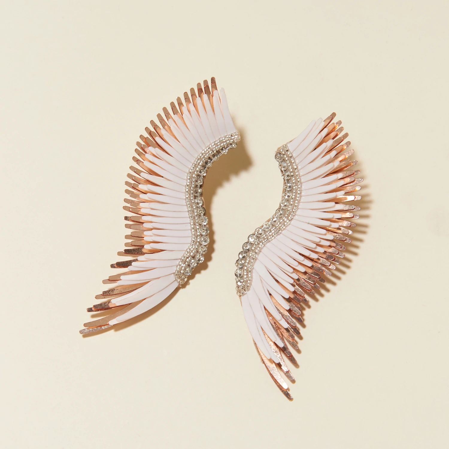 Mignonne Gavigan Madeline Earrings - Ivory + Rose Gold