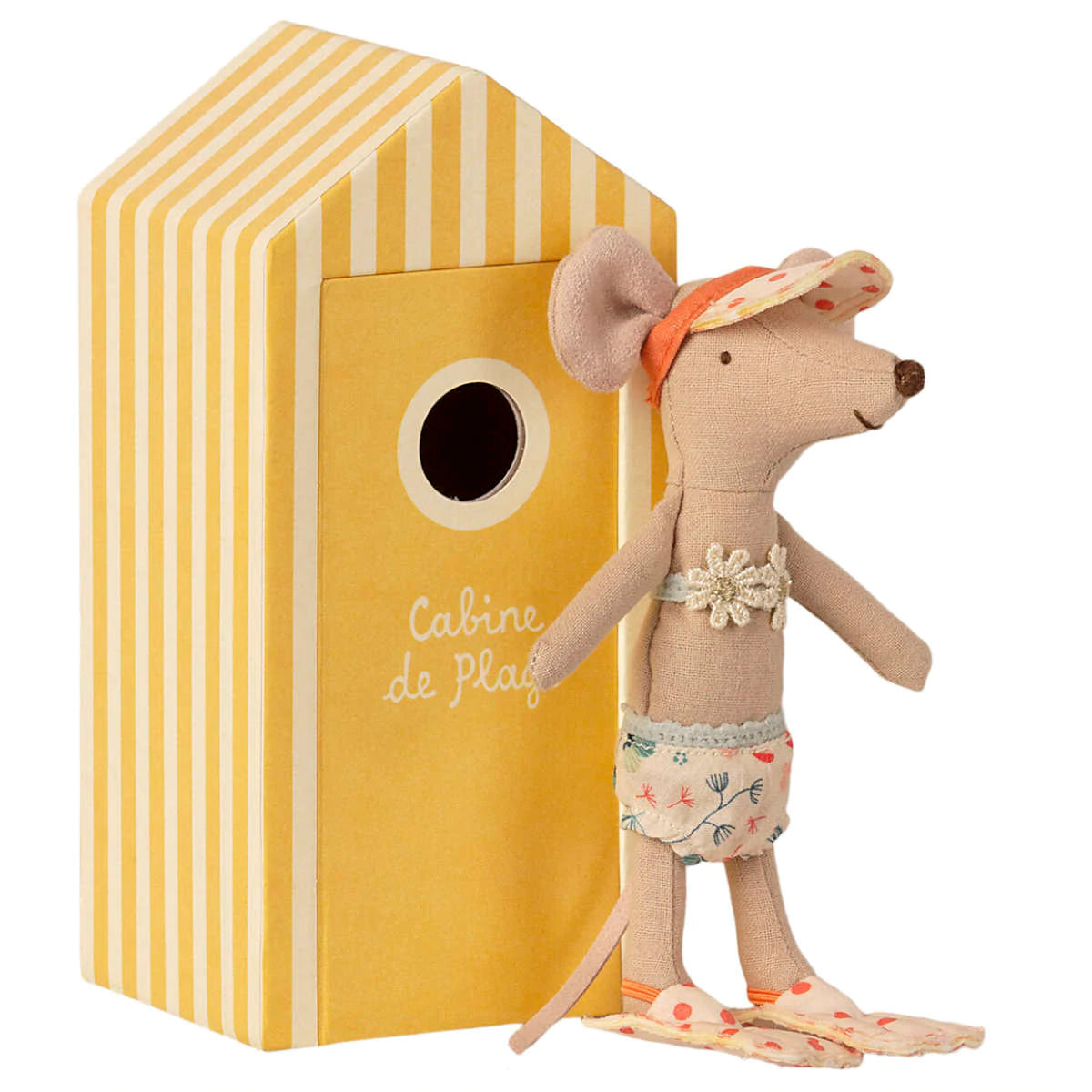 Maileg Beach mice - Big Sister in Cabin de Plage